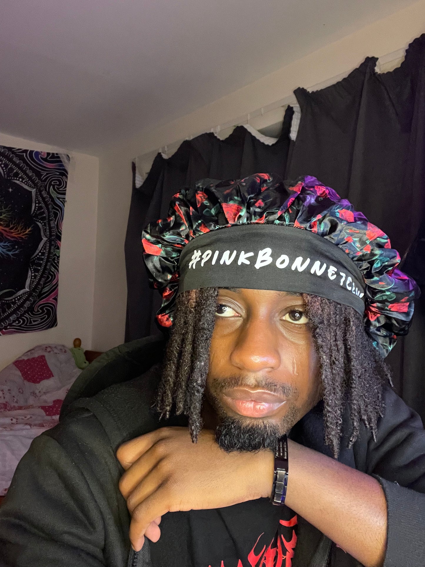 Midnight Rose Bonnet